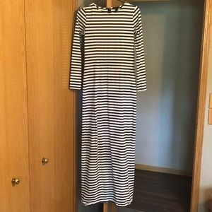 J. Crew Striped Maxi Dress